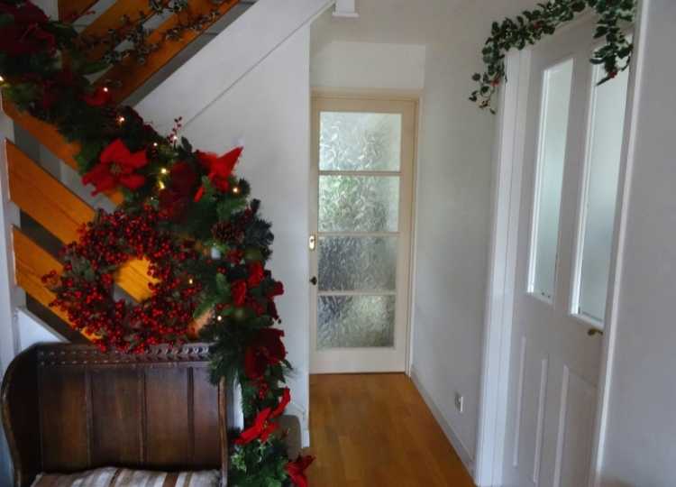 hallway décor Christmas