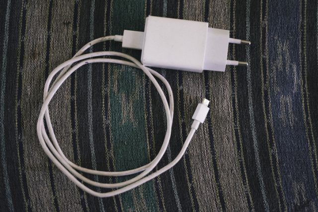 Mobile charger image as a travel essential
