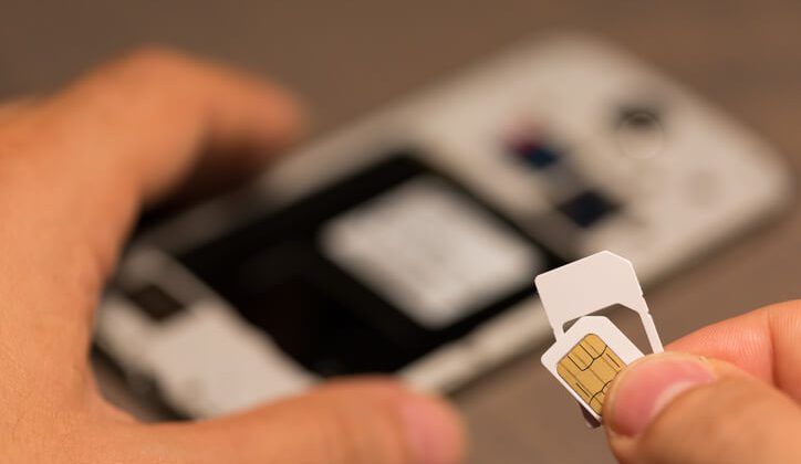 Sim card for a mobile phone