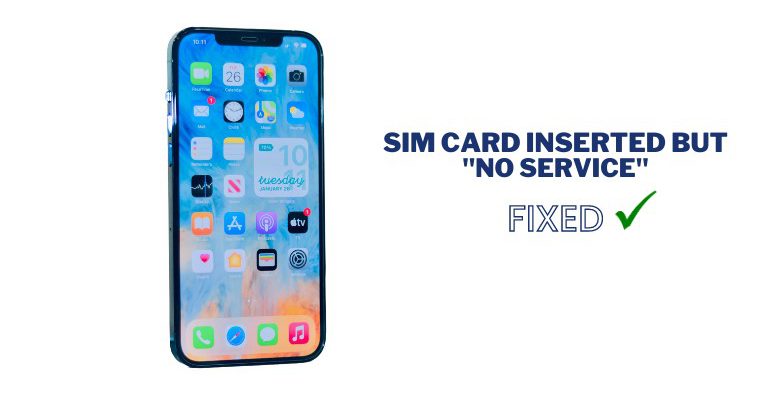 sim card inserted but no service error
