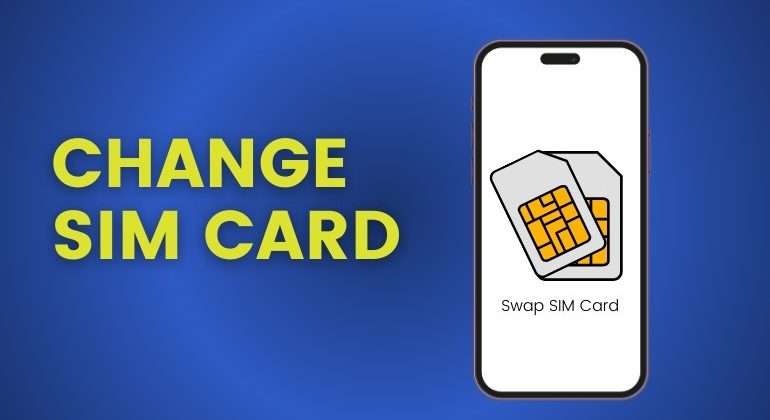change SIM card on iPhone
