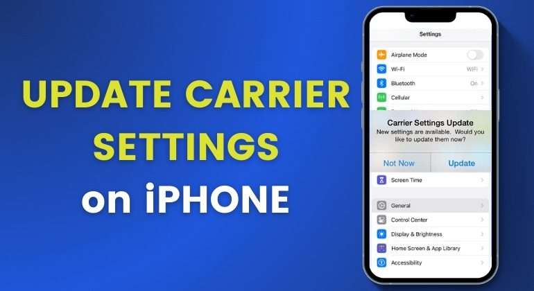 update carrier settings on iphone manual and automatically