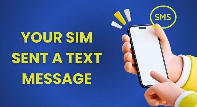 your sim sent a text message error on iphone