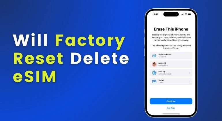 Will Factory Reset Delete eSIM